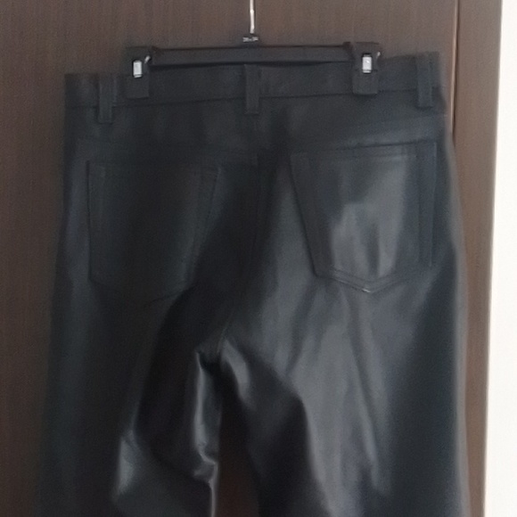 Black leather pants
